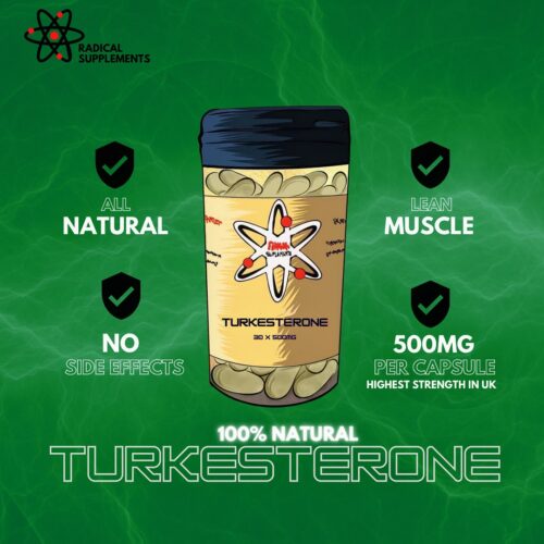 TURKESTERONE   (30 x 500mg) Strongest dosed available on the market.
