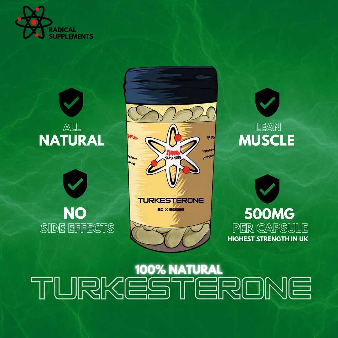 TURKESTERONE (30 x 500mg) Strongest dosed available on the market.